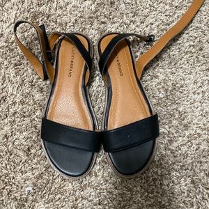 Black Wrap Sandals